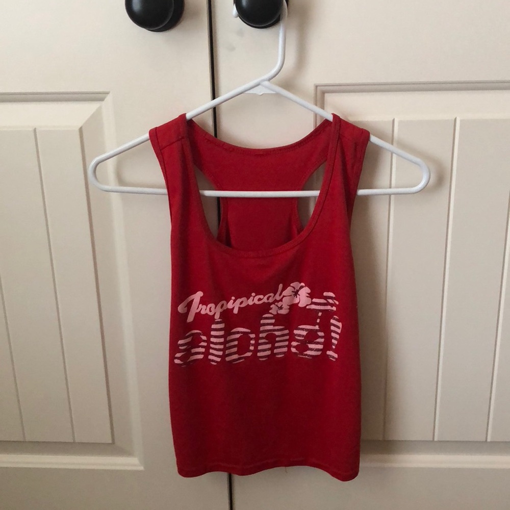 Red vintage tank